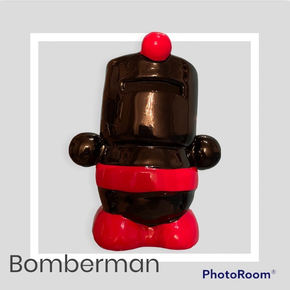 Vintage B-daman Bomberman Figure Takara- Ceramic Piggy Bank - Picture 2 of 4